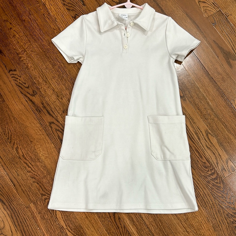 Zara golfers white dress